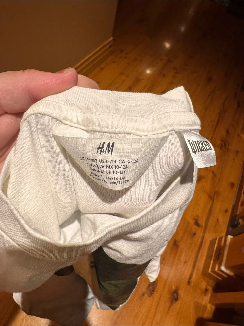 H&M Wicked Graphic White Girl’s Tee